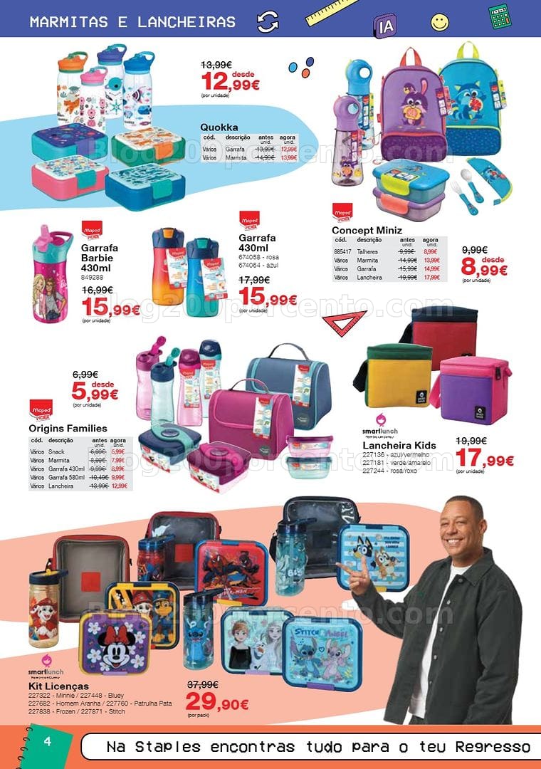 Antevisão Folheto STAPLES Regresso às Aulas Promoções de 17 agosto a 30 setembro